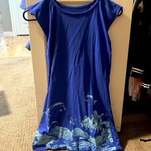 Girls blue tea brand dress - Size 12